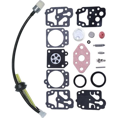 Kit de réparation de carburateur pour Troy-Bilt Tb590Bc Tbe515 Tb144 Tb415Cs Tb490Bc Tb415Cs Echo Gt1100/2101 Gtb1100/2101 CS221 Hc1001 Shindaiwa RR200, S200/230, T2500, Xs2500, Xs2500 (1/5)