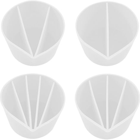 Verseurs En Silicone Moules Résine Époxy, Outils, Mesure Et Mélange Mélangeurs Résine Acrylique Silicone Bécher Silicone Antiadhésif, Moule Coulée Bijoux DIY, Outil Mélange (1/5)