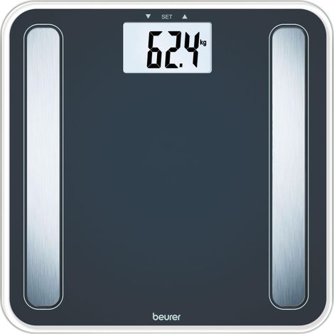 Beurer BF 183 Quadrato Bianco, Acciaio inox Bilancia pesapersone elettronica (1/4)
