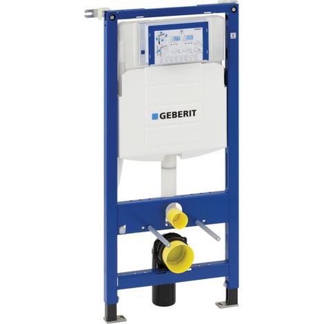 Geberit – Bâti-support DUOFIX en applique 112cm pour WC suspendu – Fixations réglables de 0 à 20cm – Raccordement rapide sans outils – Volume de chasse 3/6L (1/3)