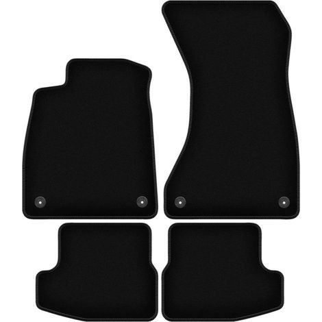 Alfombrillas de terciopelo negro BASIC para Audi A5 F57 Cabrio (2020-2022) (1/5)