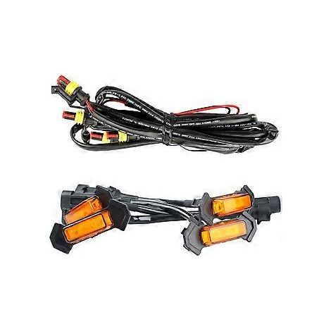 LED-Kühlergrillbeleuchtungsset für 2016–2020, 4-teilig (gelbes Gehäuse)
