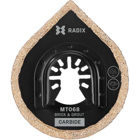 Râpe multitool - Radix - Carbure - 70 x 56 mm - 30-40 grit