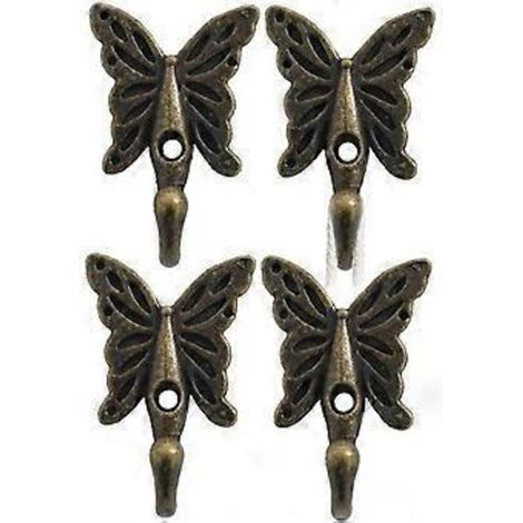 Porte-manteau mural papillon style rétro