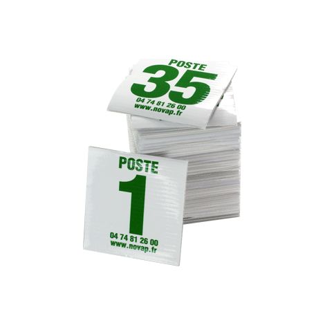 Lot de 35 plaques postes de chasse - vert - 4630076