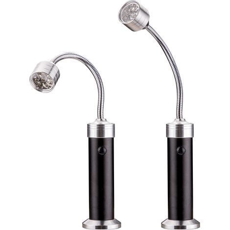 2er Set Universal LED Handlicht Magnetleuchte Arbeitslampe flexibel 360° drehbar