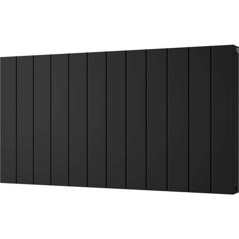 Thetford - Black Horizontal Radiator Double Panel H600mm x W1124mm Smooth