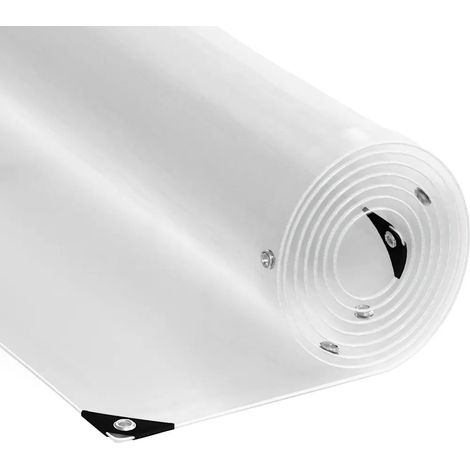Bâche transparente avec œillets 5x8 m PVC (1/5)