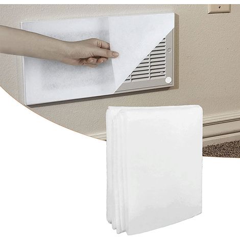 Kit de filtre à air pour conduits d'aération : filtre en coton électrostatique, adapté aux grilles d'admission d'air chaud et de climatisation. (1/5)