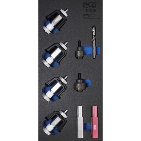 Kit de montaje para automóvil Bgs rojo acero duradero