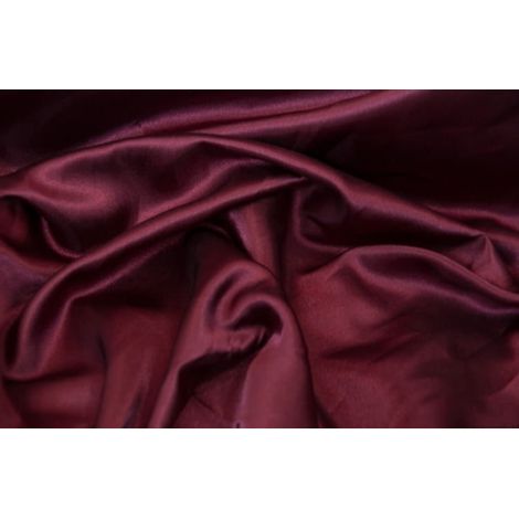 Tessuto satinato liscio bordeaux 150 cm