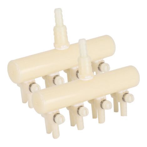 2er-Pack Aquarium-Luftpumpe aus Kunststoff, einfach zu bedienen, mit speziellem Trennventil, mit Umsteller, verstellbarem Schalter, 4-Wege-Aquariumzubehör (1/5)