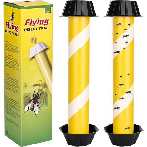 trappole per moscerini della frutta, grandi, per interni ed esterni, modello da appendere, ideali per cucina e giardino [rimedio naturale e senza insetticidi] (1/5)