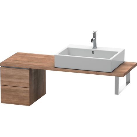 Duravit L-Cube Armario base para consola, ancho 320mm, profundidad 477mm, 2 cajones, color: Cerezo del Tesino - LC582507373 (1/4)