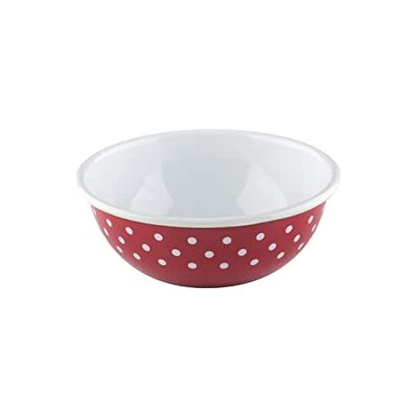 Riess Country Pünktchen Bol de cocina rojo 18cm H5,1cm