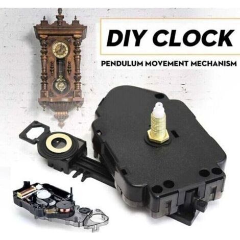 Mécanisme d\'horloge à pendule à axe Long classique pièces de réparation de mouvement pièces de moteur d\'horloge murale bricolage accessoires pour la maison horloge à Quartz pratique