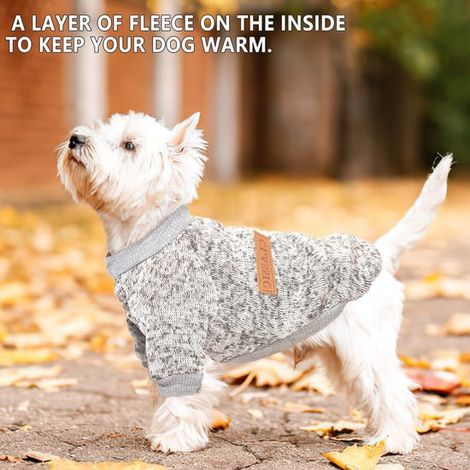 Hundepullover für kleine Hunde Herbstkleidung für Hunde Rüden und Hündinnen Winter-Fleecepullover für Welpen Warmes Haustier-Outfit für Yorkshire 2 (1/4)
