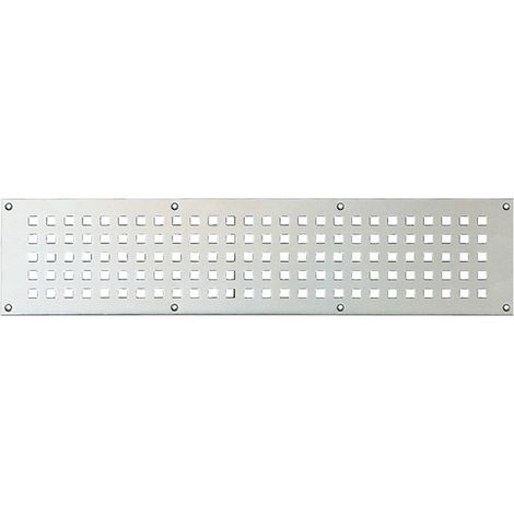 Grille aération L.400mm B.90mm Alu.S.1mm