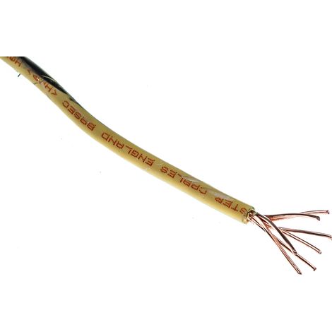 RS PRO câble, section: 6 mm² 100m, 450 V c.c., 750 V c.a. LSZH Vert/Jaune HO7Z-R Câble à conducteur simple ( Prix pour Bobine de 100 Mètres ) (1/3)