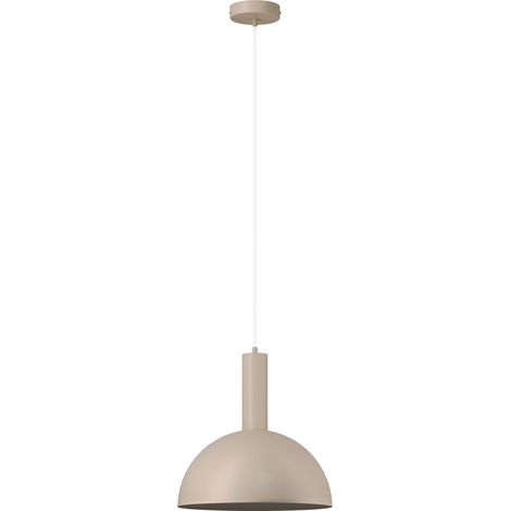 Suspension scandinave beige en métal VITRUM Sigma Lighting, dôme, 1x E27 15 W, IP20 (1/2)