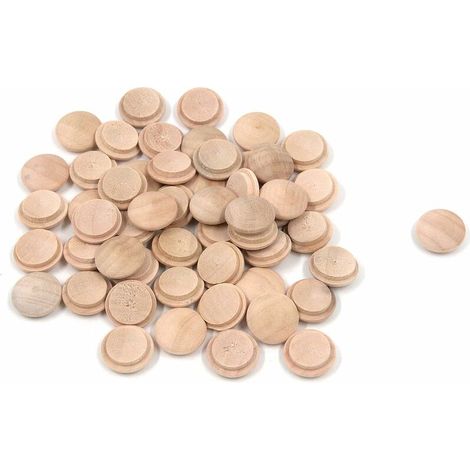 royaluxe -Clou de décoration Lot de 100 bouchons en bois de cerisier 25x20mm (1/4)