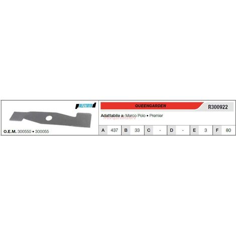 Messer QUEENGARDEN Rasenmäher MARCO POLO R300922