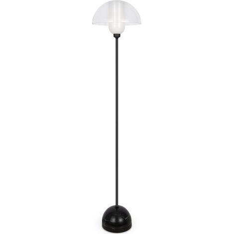 Maytoni Memory Lampada da terra moderna nera 1xE14 paralume in vetro (1/5)