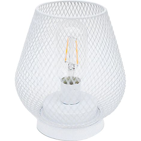 Lampe LED en fer forgé style nordique rétro minimaliste veilleuse ambiance pour chambre cantine blanc (1/5)