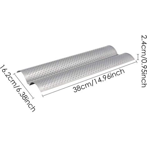 Plaque de cuisson à baguettes à 2 emplacements, antiadhésive, en acier inoxydable. (1/5)