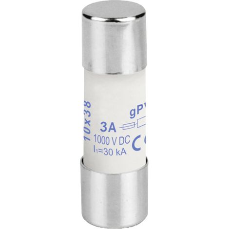Weidmüller 2783180000 FUSE 10X38 3A 1000 VDC GPV Feinsicherung (Ø x L) 10.3 mm x 38 mm 3 A 1000 V/DC