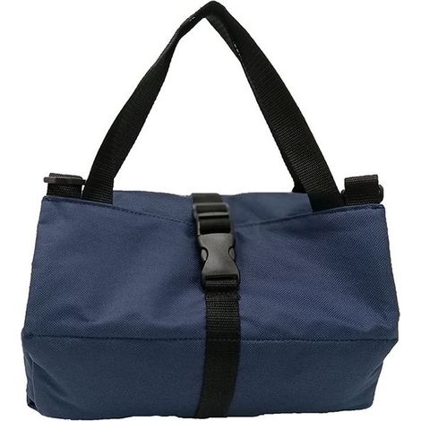Sacoche enroulable portable avec boucle, en tissu Oxford, pour outils, quincaillerie et pièces automobiles, bleu foncé. (1/5)