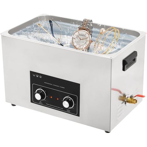 Ultrasonic Cleaner 30 L with Stainless Steel Tank and Adjustable Temperature Control - Professional Deep Cleaning for Jewelry Tools and More (1/5)