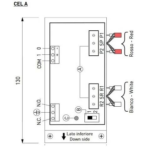 Ditec CELA - Caja de conexión para fotocélulas - 80mA 24V