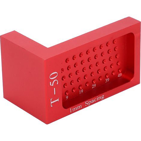 Woodworking Ttype Scribe Mark Measuring Tool Aluminum Alloy Cross Calibration Ruler