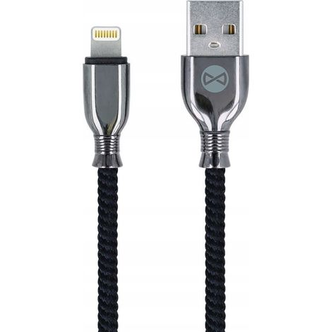 Cable de carga USB Forever - Apple Lightning de 1 m, color negro (1/2)