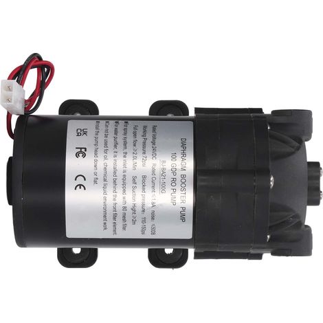 DC24V Membran-Boosterpumpe 60W 100G G3/8 Innengewinde, selbstansaugend, mit EU-Adapter 200–240VAC (1/5)