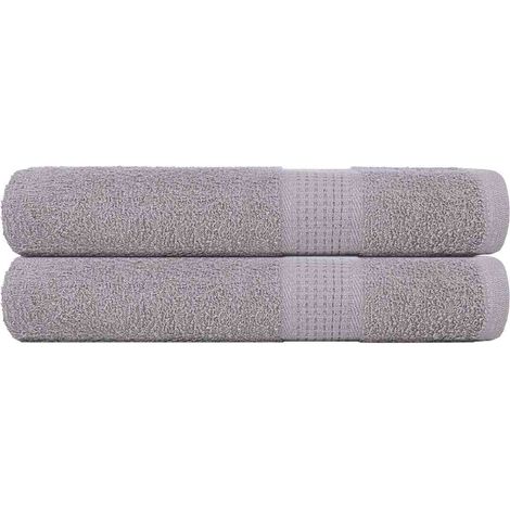 Handtücher 2 Stk. Grau 100x200 cm 360 g/m² 100% Baumwolle vidaXL394131