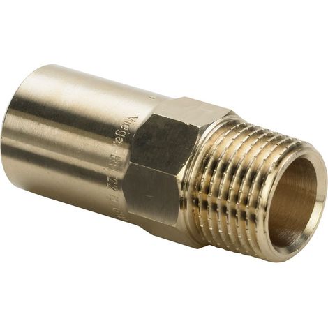 Einsteckstück Sanpress 2211.1 in 18mm x R1/2 Siliziumbronze (1/2)