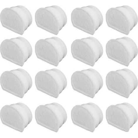 PetSafe - Replacement Carbon Filter for Drinkwell Avalon and Pagoda Ceramic Pet Water Fountain, 7.5 – 3.7 – 1.8 Liters, Stream/Sea Border, Natural and Safe Material, 16-Pack (1/5)