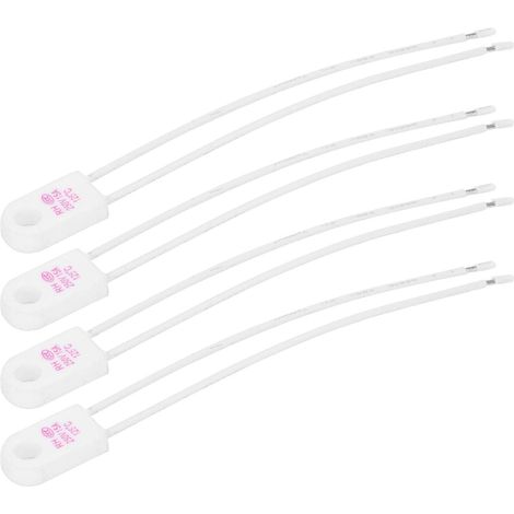 4Pcs fusibles thermiques en céramique, 250 V 15 A 125 ℃ Fusible carré Thermofusible pour moteurs Transformateurs Électriques Industries Électroménagers (1/5)