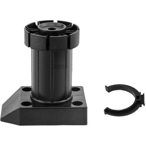 Quatre pieds d'équilibre de meuble rotatifs et réglables, en plastique, support domestique, réglables en hauteur, adaptés aux étagères de cuisine et au rangement de salle de bain, plusieurs couleurs d (1/5)