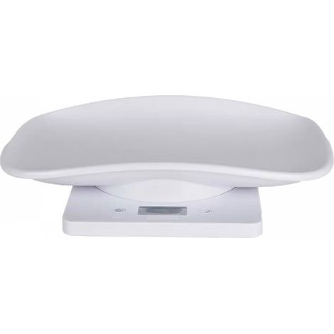 Balance numérique blanche pour animaux de compagnie avec écran LCD, 4 modes de pesée (onces/ml/lb/grammes), adaptée aux animaux de compagnie et à la cuisine, pour peser chats