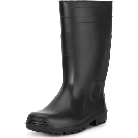 Ladeheid Bottes de Pluie Bottes en caoutchouc en PVC Homme LA-974 (Noir, 40 EU)