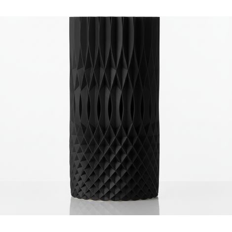 Vase décoratif en spirale, ajouré, noir, pour fleurs, élégant (1/3)