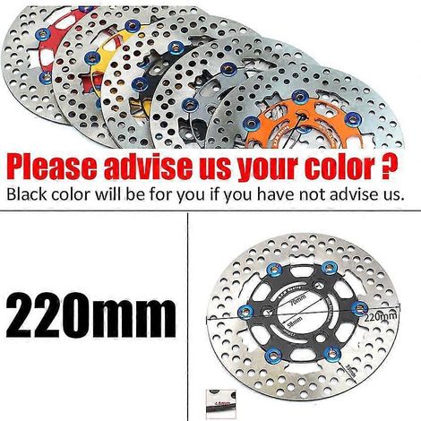 Étrier de frein à disque de moto Rpm Caliper, entraxe 82 mm, universel, compatible avec disques flottants de 200 et 220 mm, avec support adaptateur. Couleur conseillée : B. (1/5)