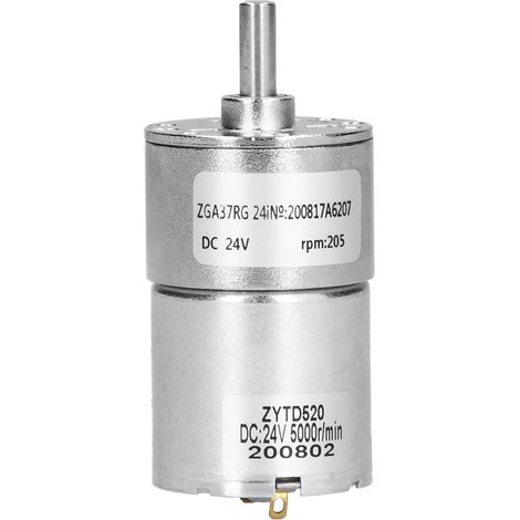 Moteur électrique à réduction 24V CC, arbre excentrique, micro vitesse, couple élevé, engrenage pour usage intensif (1/5)