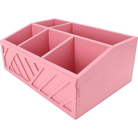 Multifunktionaler Teebeutel-Organizer aus Holz mit Fächern für Teebeutel, Kaffeekapseln und Pappbecher (Rosea)