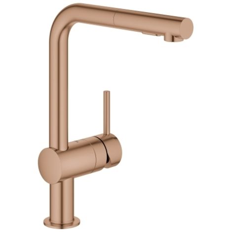 GROHE Minta Einhand-Spültischarmatur, Ausladung 223mm, L-Auslauf,