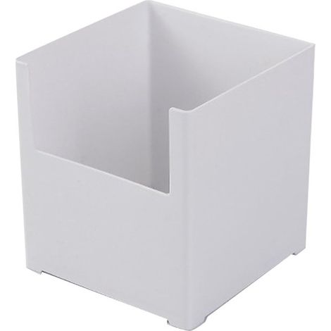 Revistero de plástico – Blanco – Organizador de estantes – Cesta de almacenamiento – Estante de almacenamiento – Estilo A (1/5)