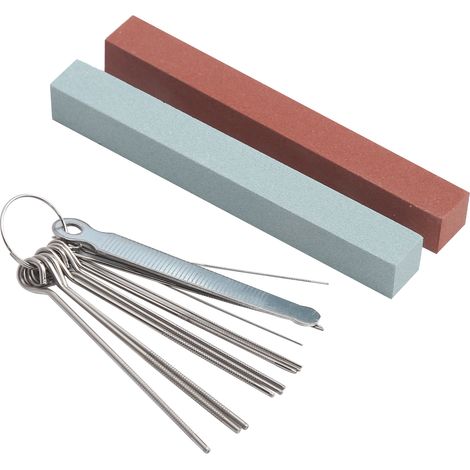 Outil de Polissage pour Guitare, Lime à Poncer pour Sillons de Chevalet et Sillet, Kit d'Entretien d'Instrument de Musique M02802 (1/5)